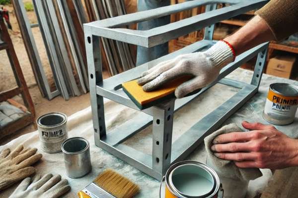 Preparing Your Metal Shelves for Painting