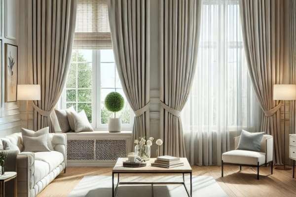 Curtain Length: To the Floor or NotThree Window Curtain Ideas?: 