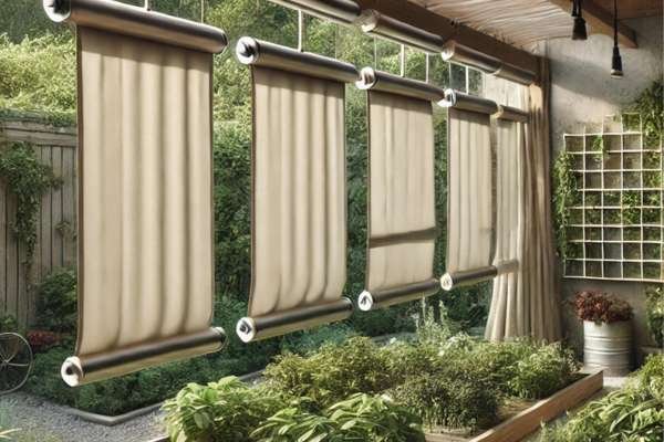 Sustainable Gardening with window covering roller Without Clips