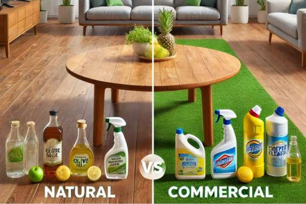 Best Cleaning Solutions for Wooden Coffee Tables: Natural vs. Commercial Products