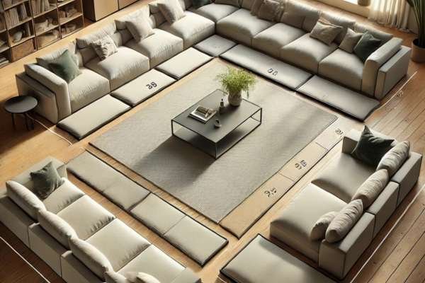 The Perfect Mat Size for Different Sectional Sofa Configurations