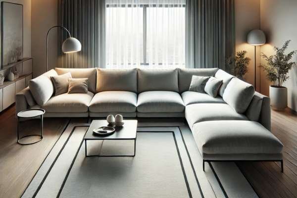 Aligning the Rug with Your Sectional's Shape