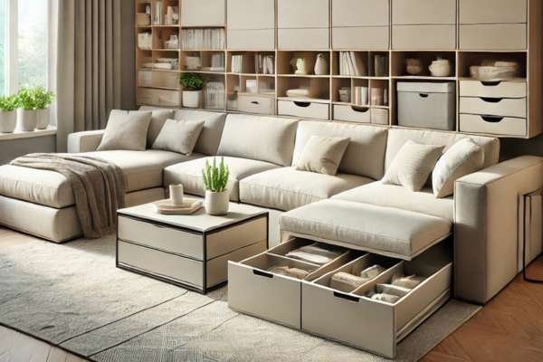 Integrating Storage Solutions with Your Sectional