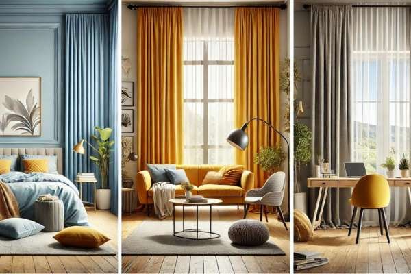 Tailoring Curtain Colors to Specific Rooms: 